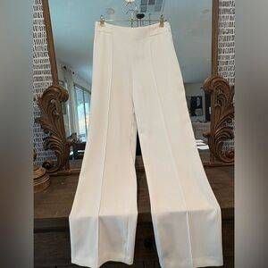 Zara Cream Wide-Leg Pants